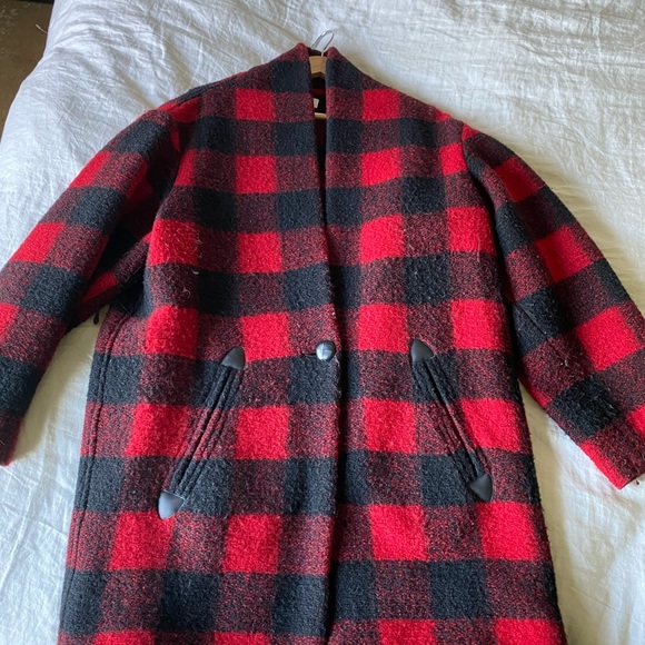 GREAT FOR FALL: Isabel Marant Etoile Plaid Coat - Picture 4 of 6